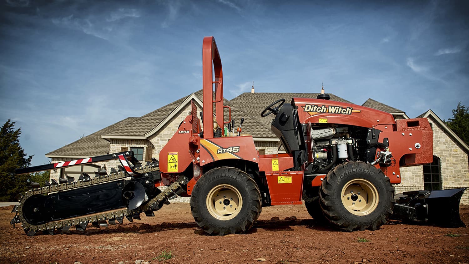 Flat Graphics used on a Ditch Witch tractor